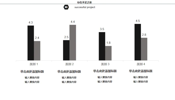 黑白灰简约商务年终总结通用PPT模板