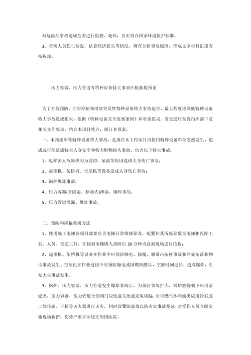 沪蓉西高速建设指挥部综合标准施工安全生产应急专题预案.docx