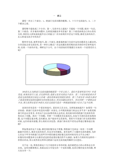 跨部门沟通技巧培训PPT32页