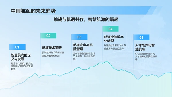 蓝色插画风中国航海日：智慧航海，畅行未来PPT模板