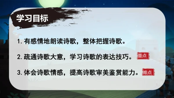 第三单元 课外古诗司诵读之《夜上受降城闻笛》课件(共20张PPT)