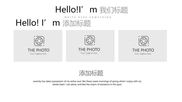 灰色创意公司产品介绍宣传通用PPT动态模板