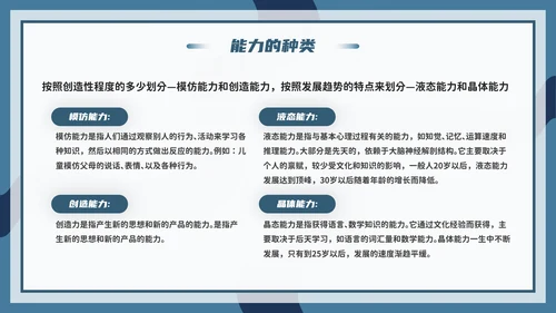 心理学能力教学PPT模板