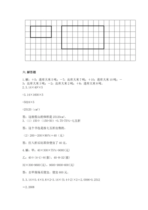 小学数学六年级下册期末测试卷含答案（综合题）.docx