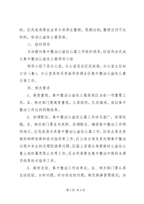 集中整治公益性公墓方案.docx