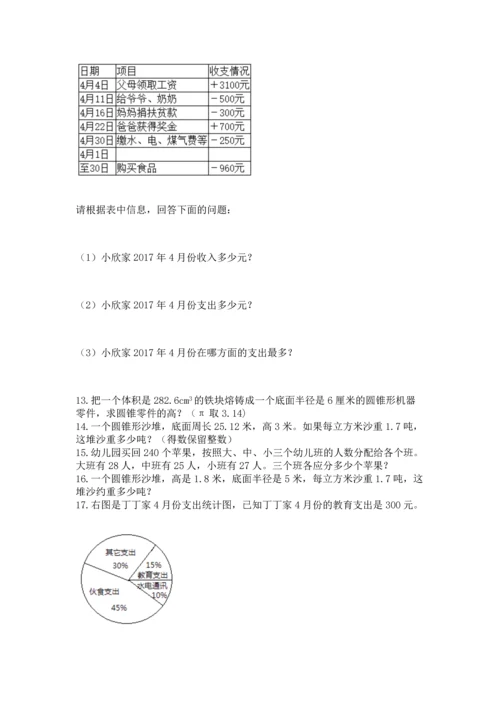六年级小升初数学解决问题50道附完整答案（名校卷）.docx