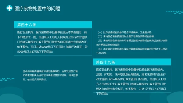 绿色插画医院医药医疗废物管理条例培训动态PPT精细化管理