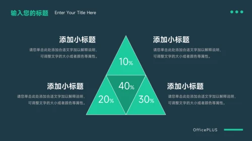 绿色暗色欧美风服装品牌介绍PPT模板