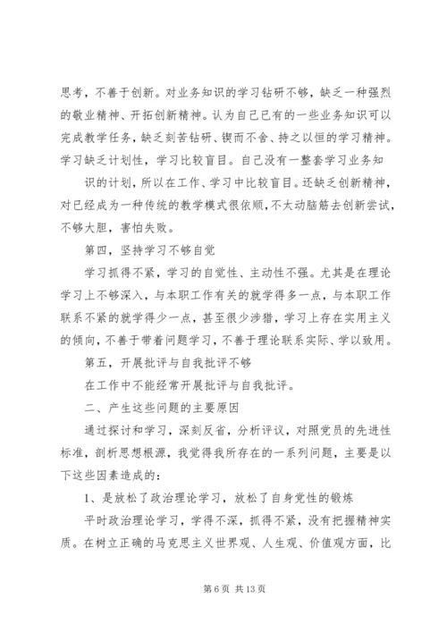 党员党性意识方面存在的问题分析.docx