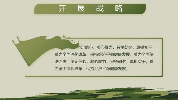 迷彩风格部队军事工作总结汇报动态PPT模板