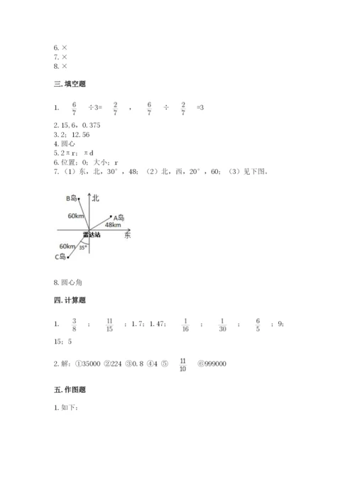 人教版六年级上册数学期末测试卷（能力提升）word版.docx