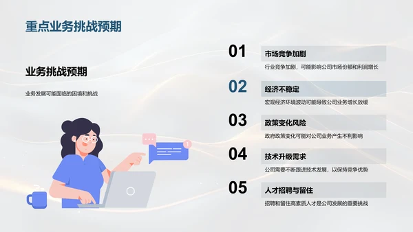 财务中期业绩汇报PPT模板