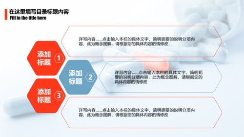 简约医疗药丸工作报告PPT