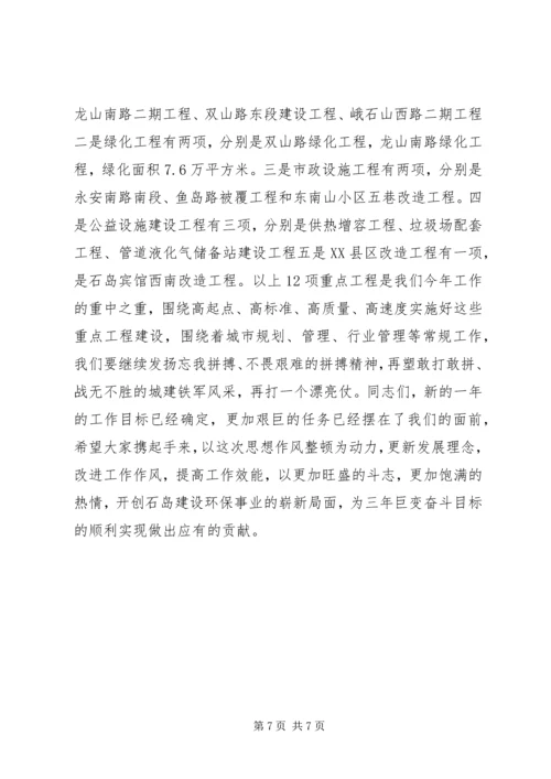 在思想作风整顿动员大会上的讲话.docx