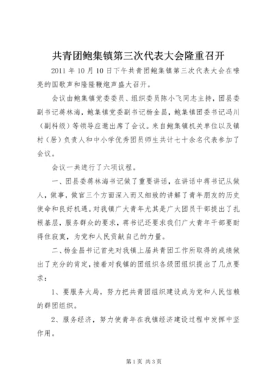 共青团鲍集镇第三次代表大会隆重召开.docx