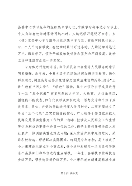 乡镇领导班子建设工作总结.docx