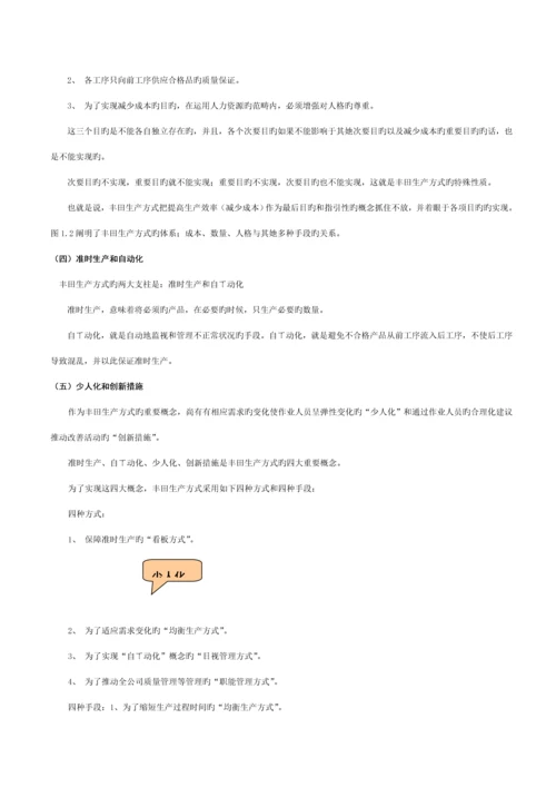 TPS丰田生产方式培训标准手册.docx