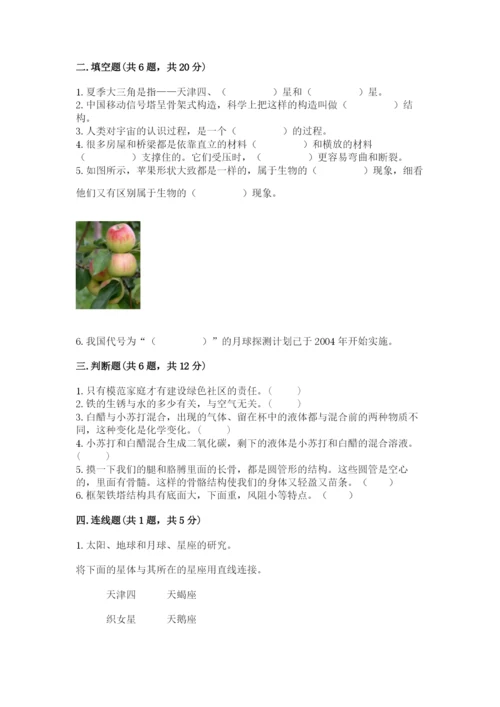 教科版六年级下册科学期末测试卷精品（全优）.docx
