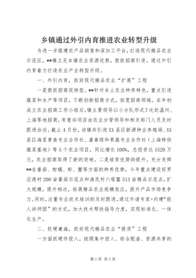 乡镇通过外引内育推进农业转型升级.docx