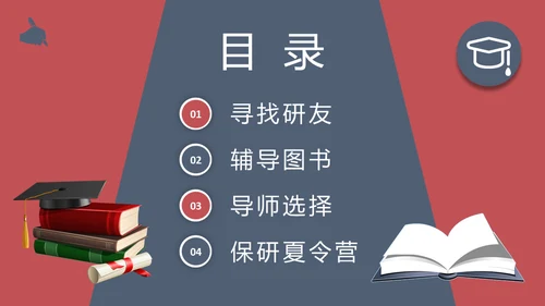 大学生考研保研经验分享交流会通用PPT模板