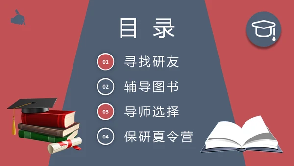 大学生考研保研经验分享交流会通用PPT模板