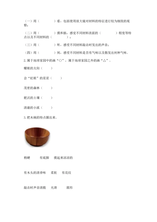 教科版二年级上册科学期末测试卷（名师推荐）.docx