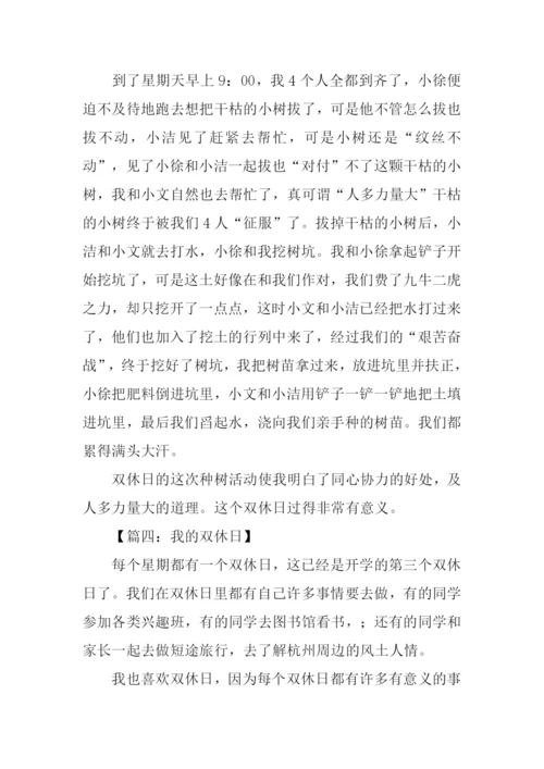 我的双休日作文500字.docx