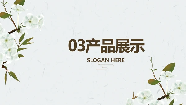 简约护肤品产品介绍工作总结动态PPT模板