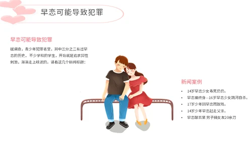 学生早恋的危害通用PPT模板