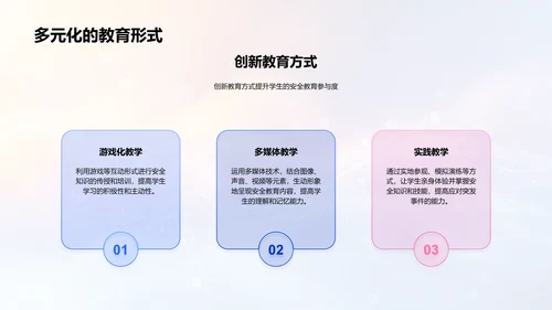 安全教育新学期讲座PPT模板