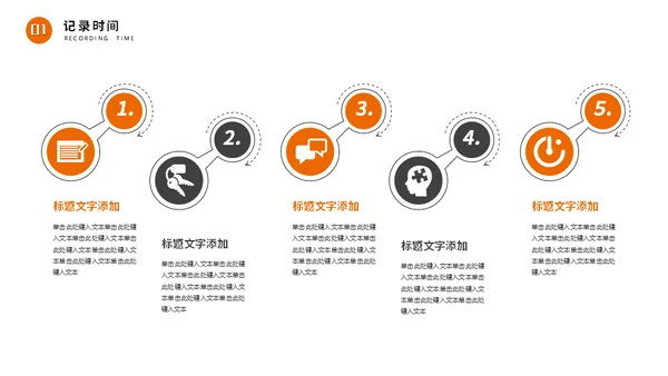 商务风时间管理术通用PPT课件模板