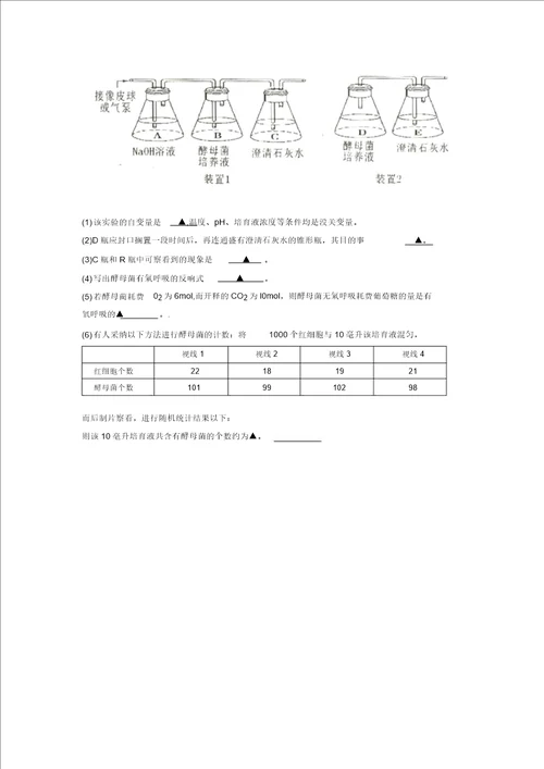 江苏省宿迁20142015学年高二期末小高考模拟试卷生物.资料