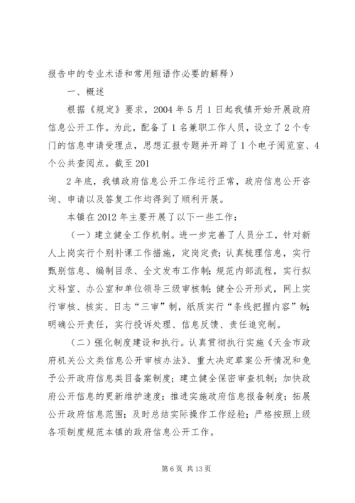 乡镇政务信息公开总结.docx