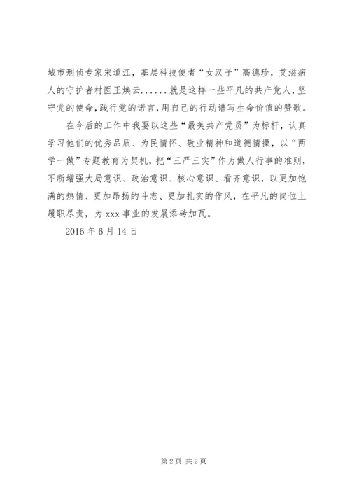 观看关于XX市最美共产党员颁奖典礼观后感 (2).docx