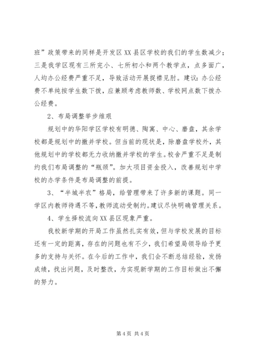 县局开学工作视导汇报材料.docx