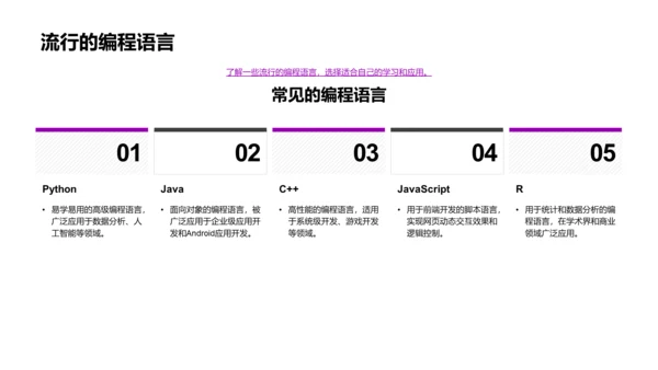 计算机科学基础教程PPT模板