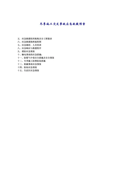 冬季施工突发事故应急救援预案(2011年).docx