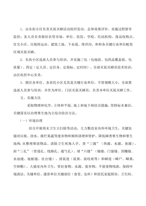 东街社区春季辖区灭鼠灭蟑工作实施专业方案.docx