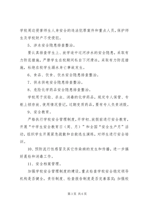 齐心小学冬季百日安全整治活动实施方案.docx