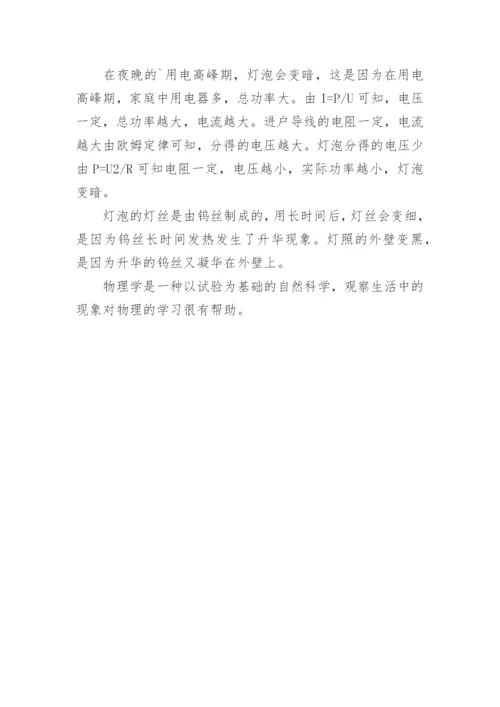 物理小论文：灯泡的问题.docx