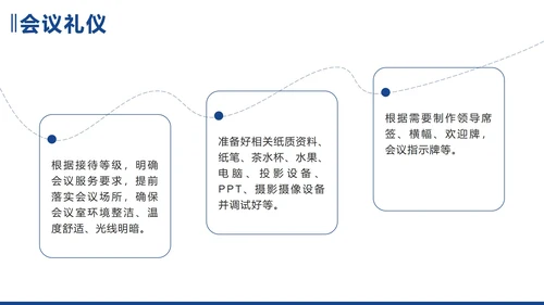 蓝色简约实景企业商务礼仪培训带内容PPT模板