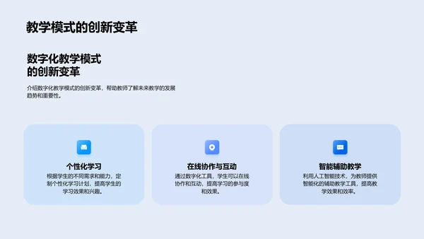 数字化教学提效PPT模板