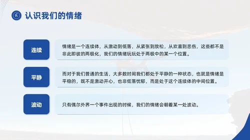 蓝色商务简约实拍风励志让心态更强大自我情绪管理培训课件PPT