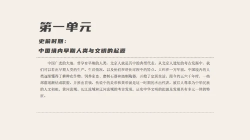 中学历史课人类起源《北京人》通用PPT模板