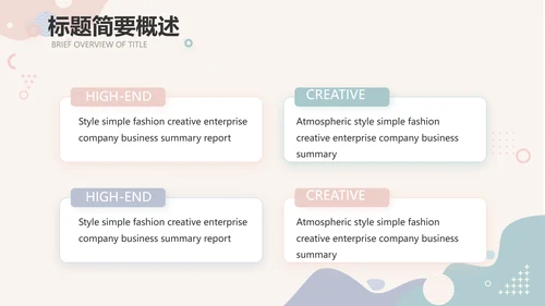 创意小清新年终工作总结动态PPT