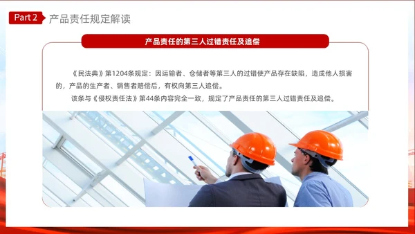 红色光效产品质量法PPT法律