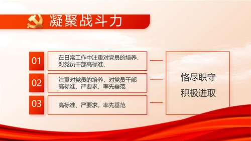 红色大气党建党支部年终工作总结PPT