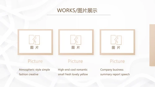 简约室内装饰设计方案工作总结PPT