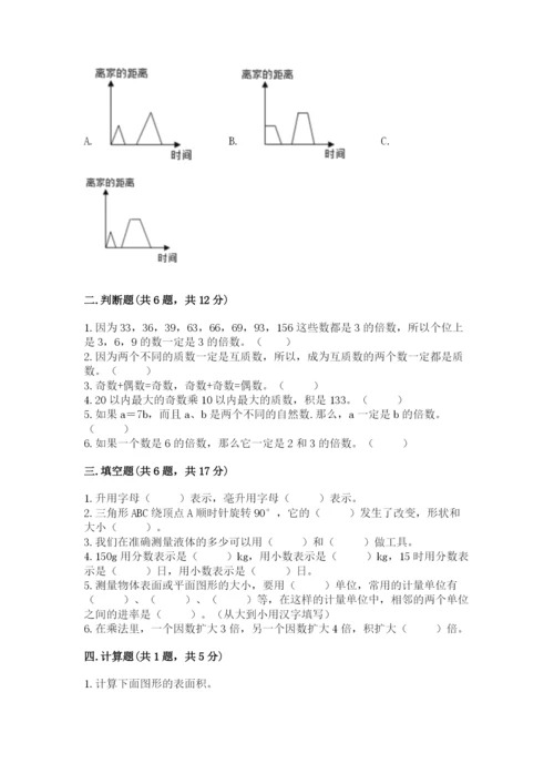 人教版五年级下册数学期末测试卷含答案【基础题】.docx