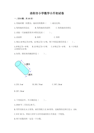 洛阳市小学数学小升初试卷【网校专用】.docx